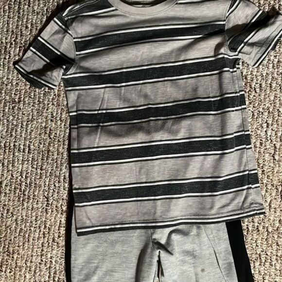 BOYS Size 6/7 Wonder Nation T-Shirt & Lightweight Sweat Pants - Picture 2 of 3
